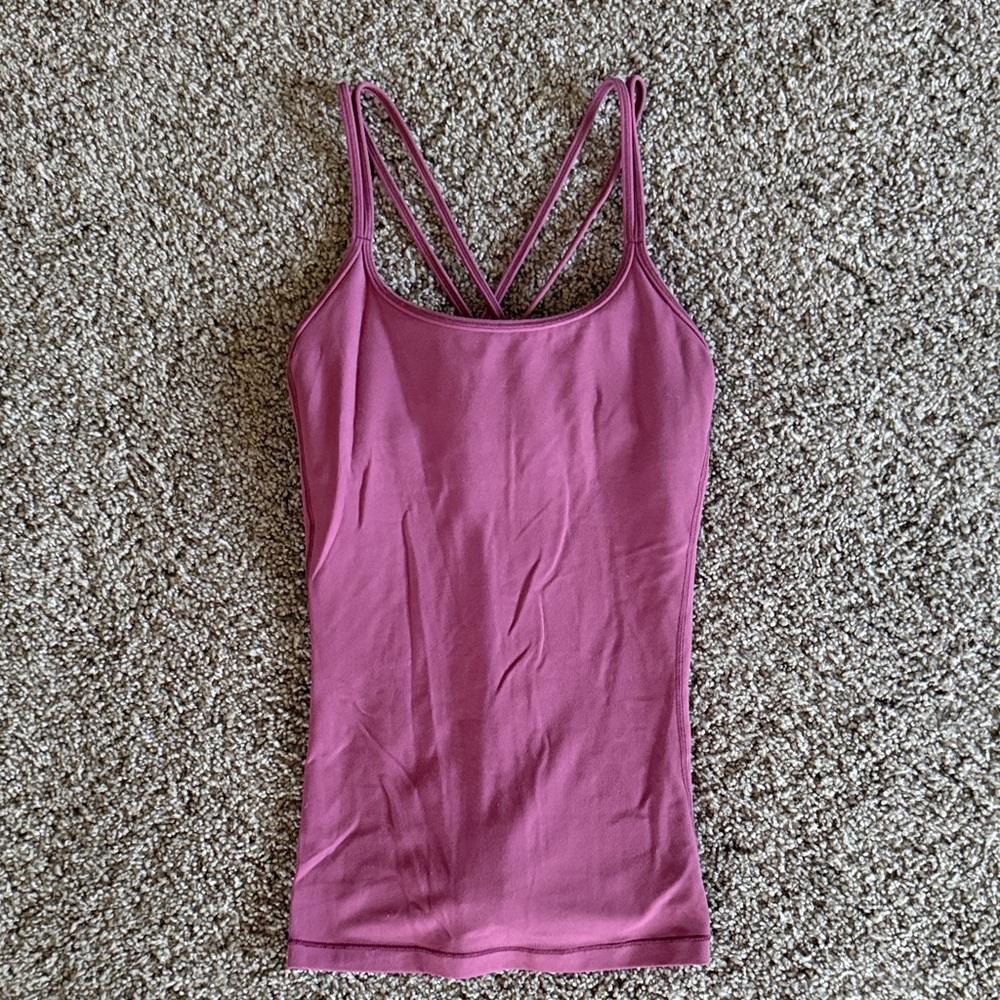 lululemon athletica Mauve Strappy Tank Top